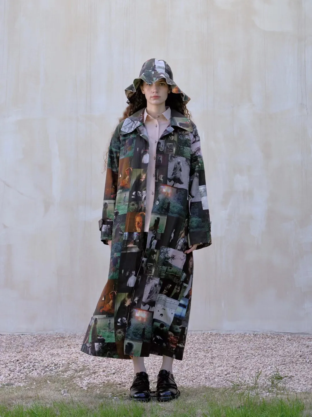 Printed Long Coat