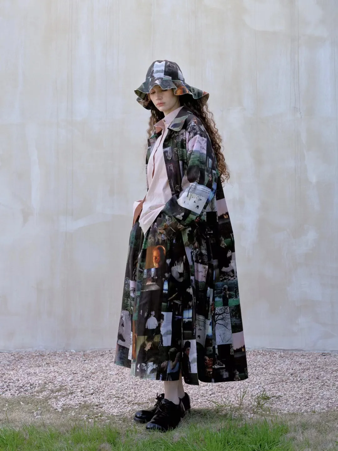 Printed Long Coat