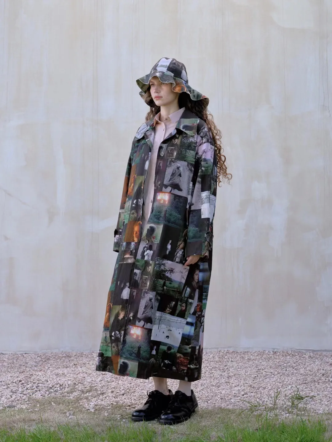 Printed Long Coat
