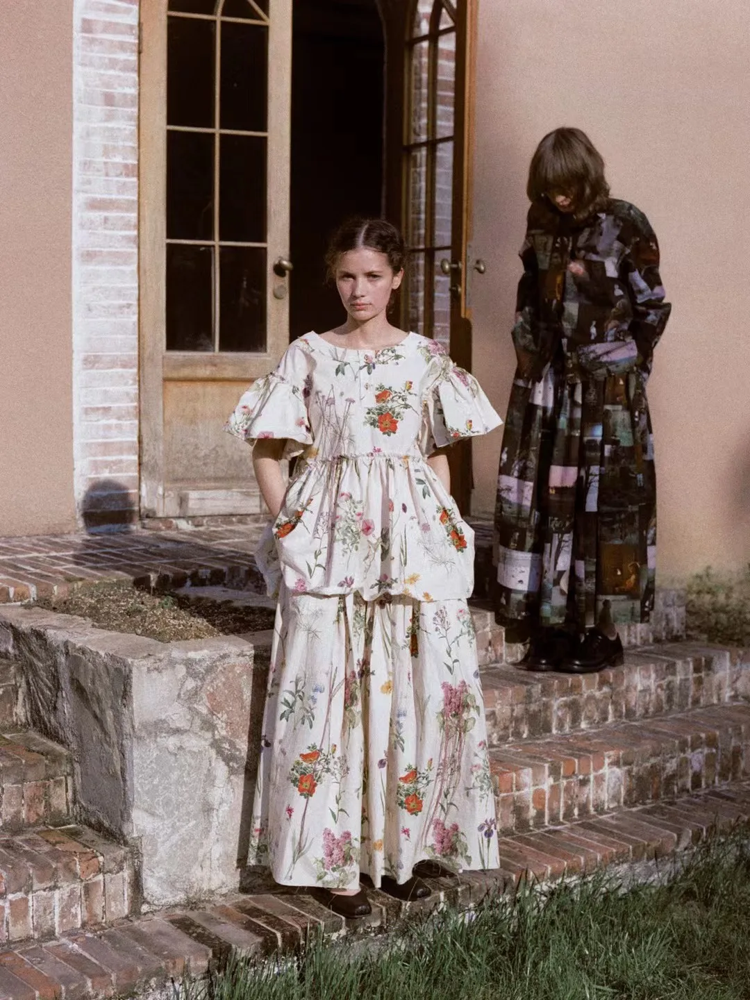 Printed Long Coat