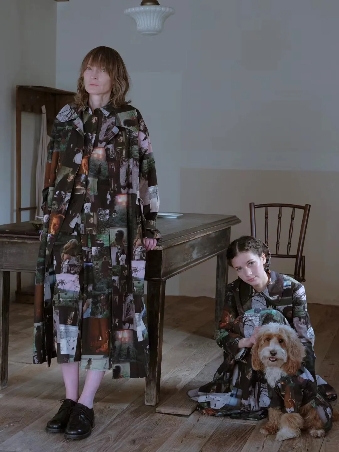 Printed Long Coat